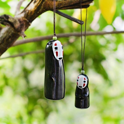 【zakka工藝禮品千與千尋無臉小號手繪陶瓷風鈴創(chuàng)意掛飾車飾】價格,廠家,圖片,陶瓷工藝品,廈門神冠軟件科技-