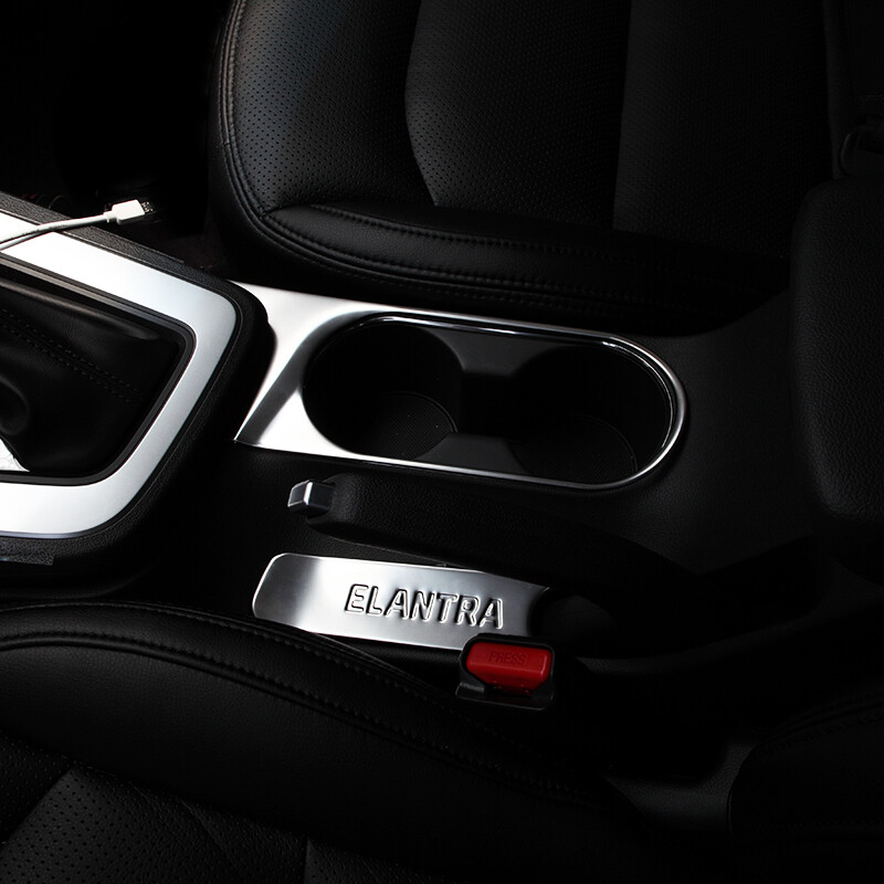 北京現代領動裝飾內飾中控保護貼 2016款領動改裝專用排擋水杯保護膜 領動水杯裝飾